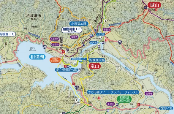 相模湖観光マップ
